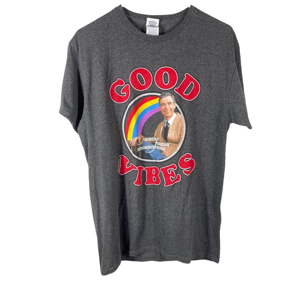 Mr Rogers Good Vibes Graphic T-shirt size Medium